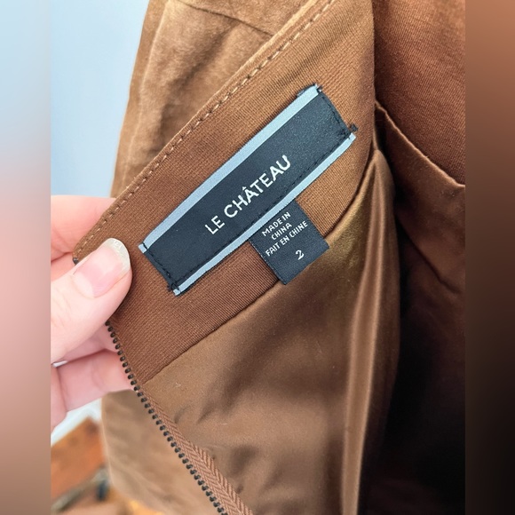 Vintage Brown Suede Mini Skirt - Picture 5 of 8